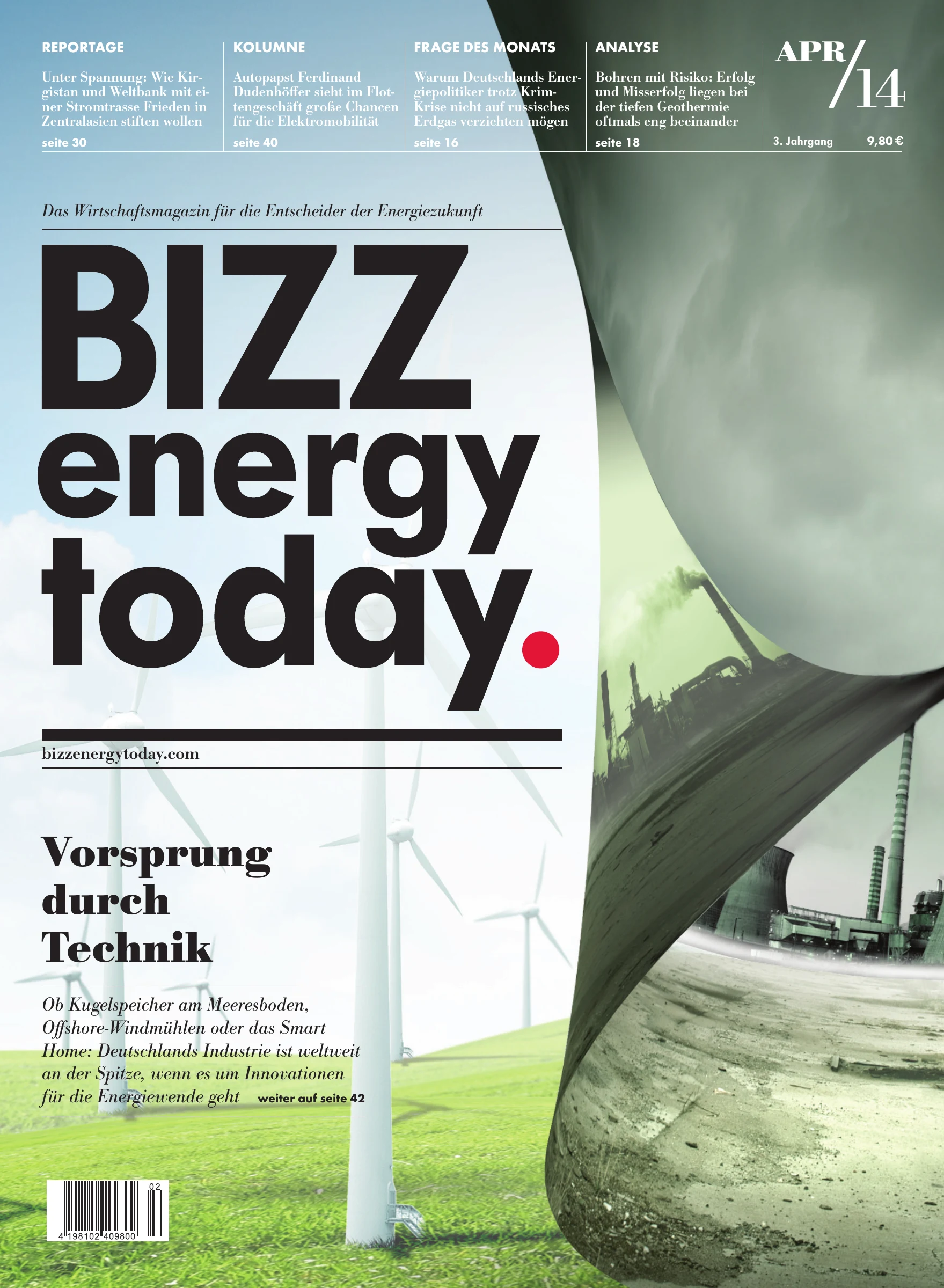 BIZZ energy Cover April 2014