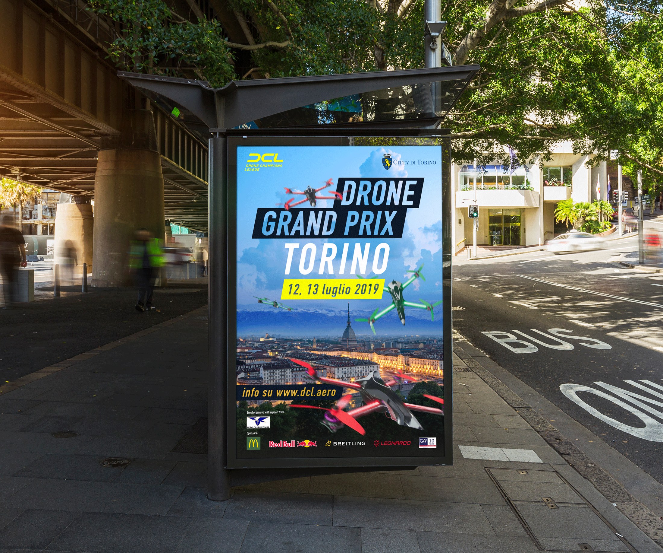 DCL Turin – City-Light-Plakat