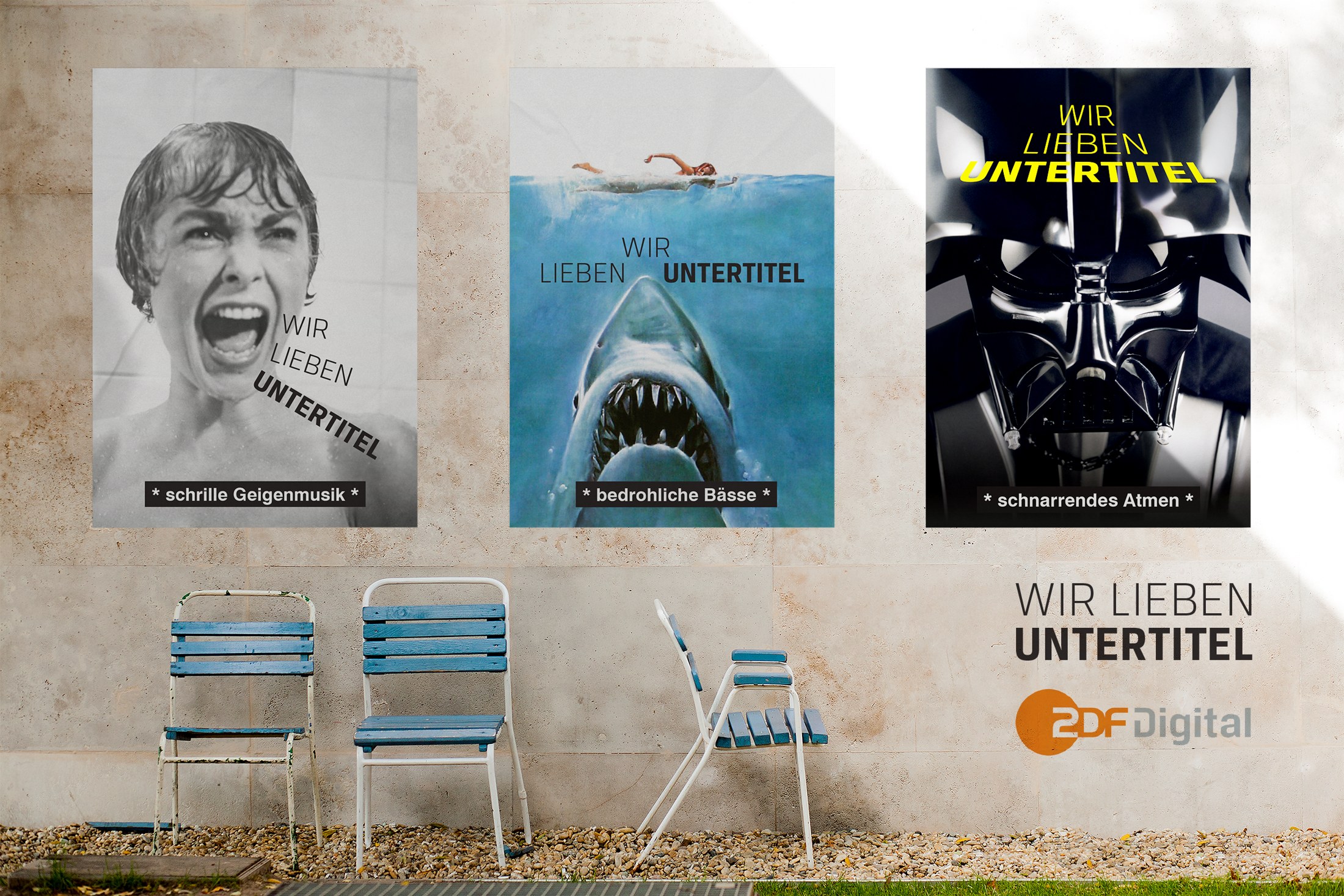 Wir lieben Untertitel – ZDF-Digital-Printkampagne